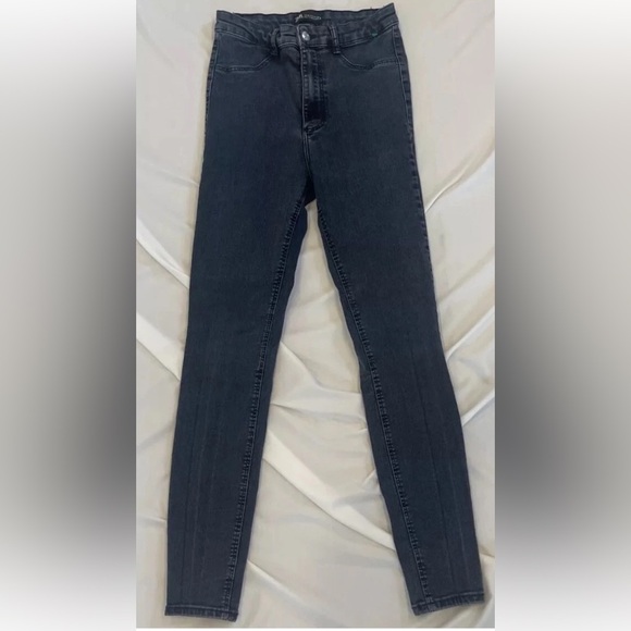 Zara Skinny Jeans Mid Rise Dark Wash EUR 38 Back Pockets SIZE 6 WOMENS - Picture 2 of 7